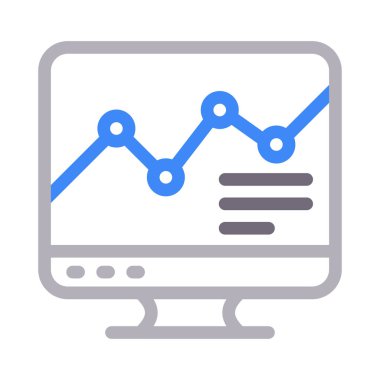 grafik vektör renk çizgisi simgesi