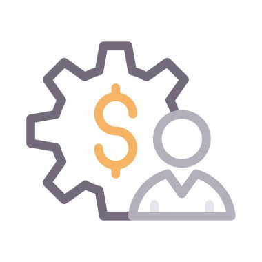 kullanıcı vektörü renk çizgisi simgesi