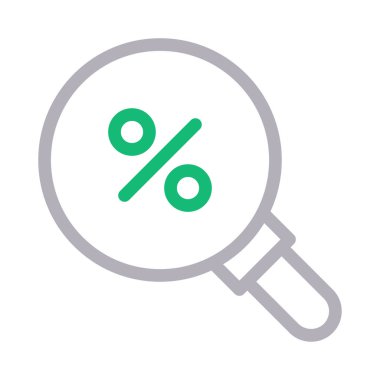 satış vektörü renk çizgisi simgesi