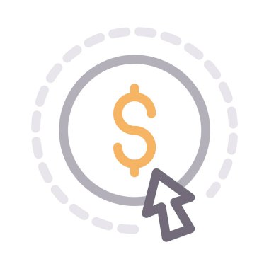 finans vektörü renk çizgisi simgesi