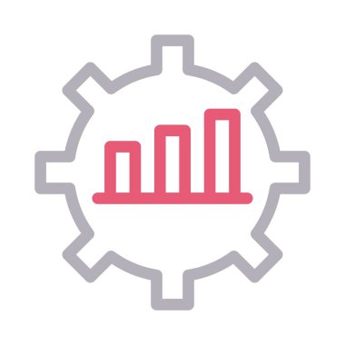 grafik vektör renk çizgisi simgesi