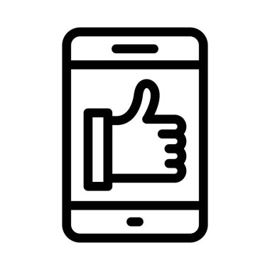 reaksiyon vektörü ince çizgi simgesi