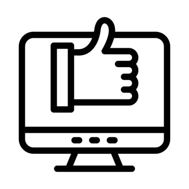 favori vektör ince çizgi simgesi