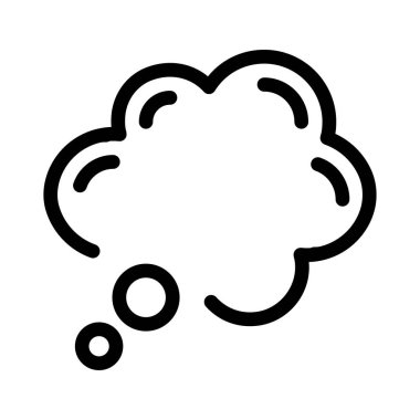 kabarcık vektörü ince çizgi simgesi