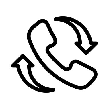 telefon vektörü ince çizgi simgesi