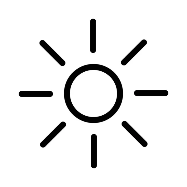 Shine Vector Thin Line Symbol — Stockvektor