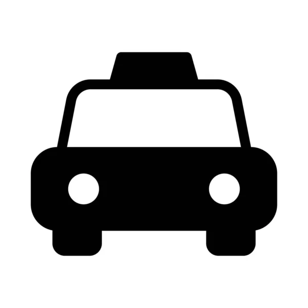 Car Vector Glyph Flat Icon — Stock Vector