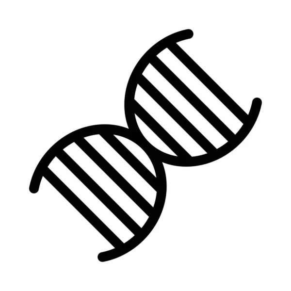 Genetik Vektor Thin Line Symbol — Stockvektor