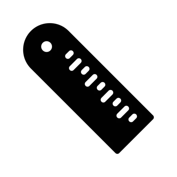 Échelle Vectorielle Glyphe Icône Plate — Image vectorielle