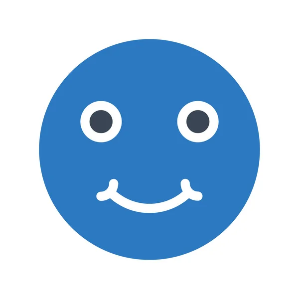 Emoji Vector Glifo Icono Color — Vector de stock