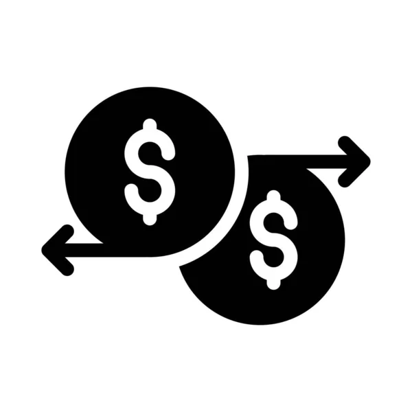 Uitwisseling Vector Hiëroglief Plat Pictogram — Stockvector