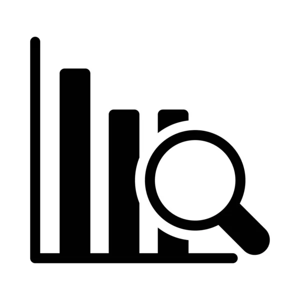 Search Vector Glyph Flat Icon — Stock Vector