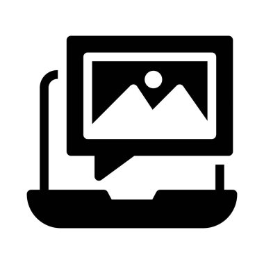 fotoğraf vektörü düz simge