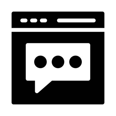 ileti vektörü düz simgesi