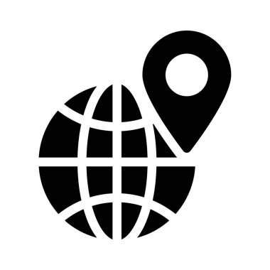 genel vektör glyph düz simgesi