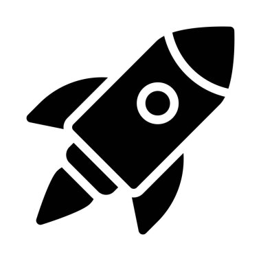 roket vektör düz simge