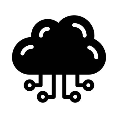 hesaplama vektörü glyph düz simgesi