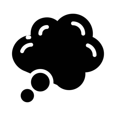 kabarcık vektörü düz simgesi