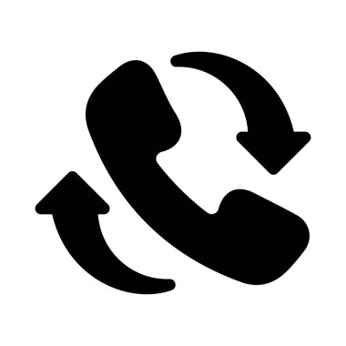 telefon vektörü simgesi düz simgesi