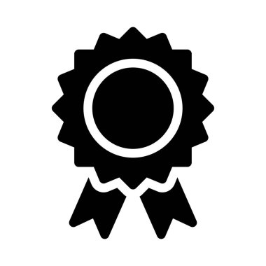 Madalya vektör düz simgesi