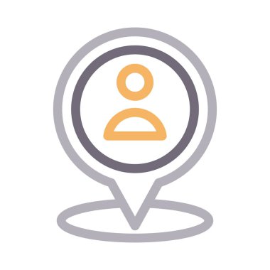 kullanıcı vektörü renk çizgisi simgesi