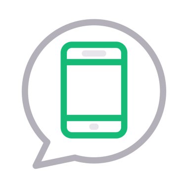 ileti vektör renk çizgisi simgesi