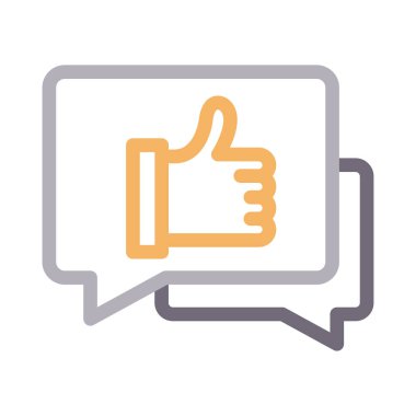 Sohbet vektör renk çizgisi simgesi