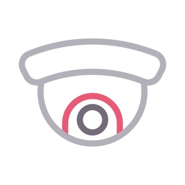 güvenlik vektörü renk çizgisi simgesi