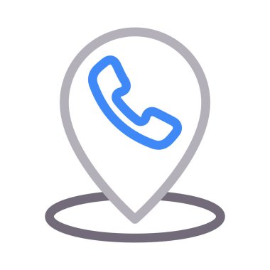 pin vektör renk çizgisi simgesi