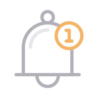 Uyarı vektör renk çizgisi simgesi