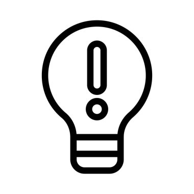 ışık vektörü ince çizgi simgesi