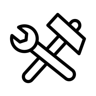 araçlar vektör ince çizgi simgesi