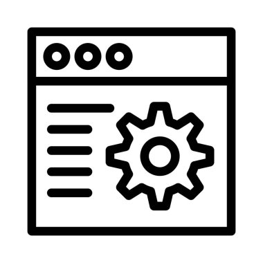 vektör ince çizgi simgesi ayarlanıyor