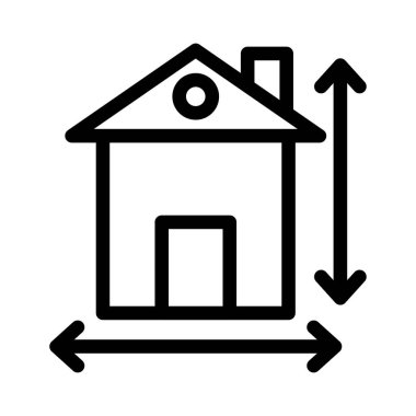 Şablon vektör ince çizgi simgesi