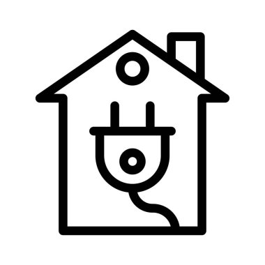 Tak vektör ince çizgi simgesi