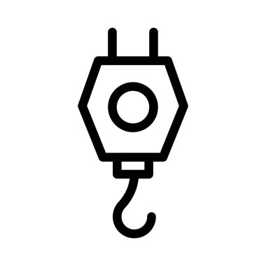 lifter vektör ince çizgi simgesi