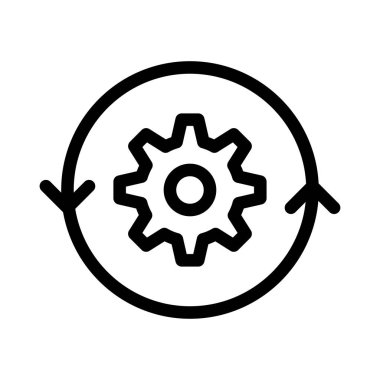 Vektör ince çizgi simgesini yeniden yükle