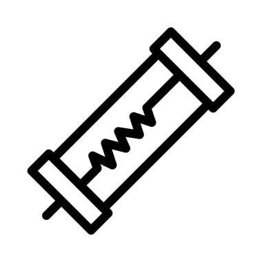 direnç vektörü ince çizgi simgesi