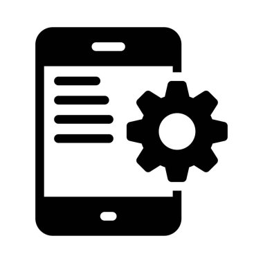 vektör glifini düz simge olarak ayarla