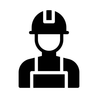 işçi vektör simgesi düz simge