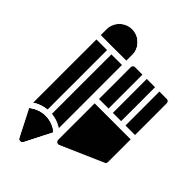 silgi vektör simgesi düz simge