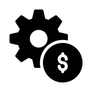 vektör glyph düz simgesini yapılandır