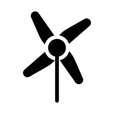 Yel değirmeni vektör düz simgesi