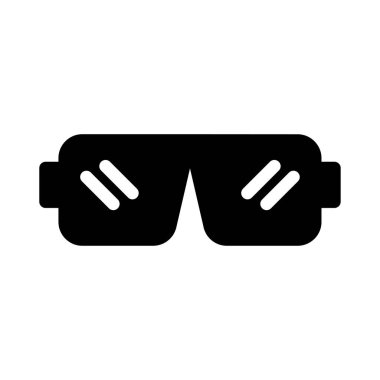 gözlük vektör düz simgesi