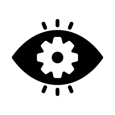 göz vektörü simgesi düz simge