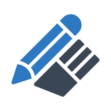 silgi vektör renk simgesi