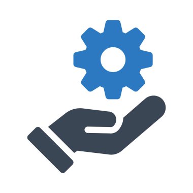 Cogwheel vektör renk simgesi