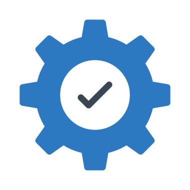 Cogwheel vektör renk simgesi