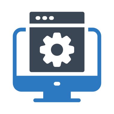 tarayıcı vektör renk simgesi