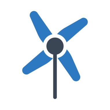 Yel değirmeni vektör renk simgesi